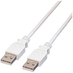VALUE USB 2.0 Kabel, Typ A-A, weiß, 0,8 m 11.99.8909