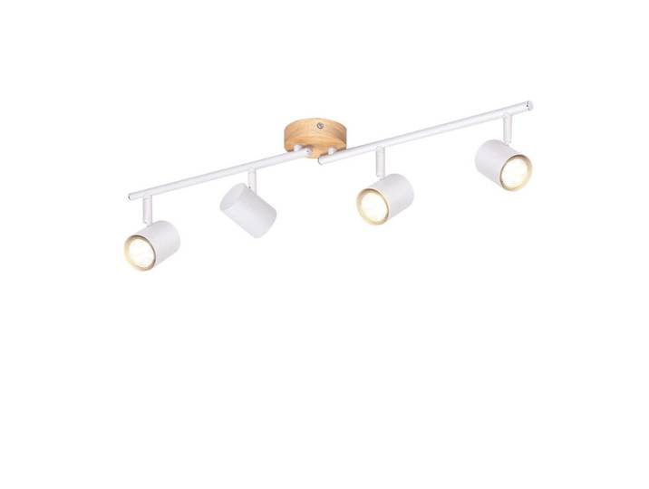 Nettlife Deckenstrahler Hersfeld 4-flammig 71/6.5/16.5 cm, Weiß, Metall, Gu10, 6.5x16.5x71 cm, Lampen & Leuchten, Innenbeleuchtung, Spots & Strahler, Deckenspots
