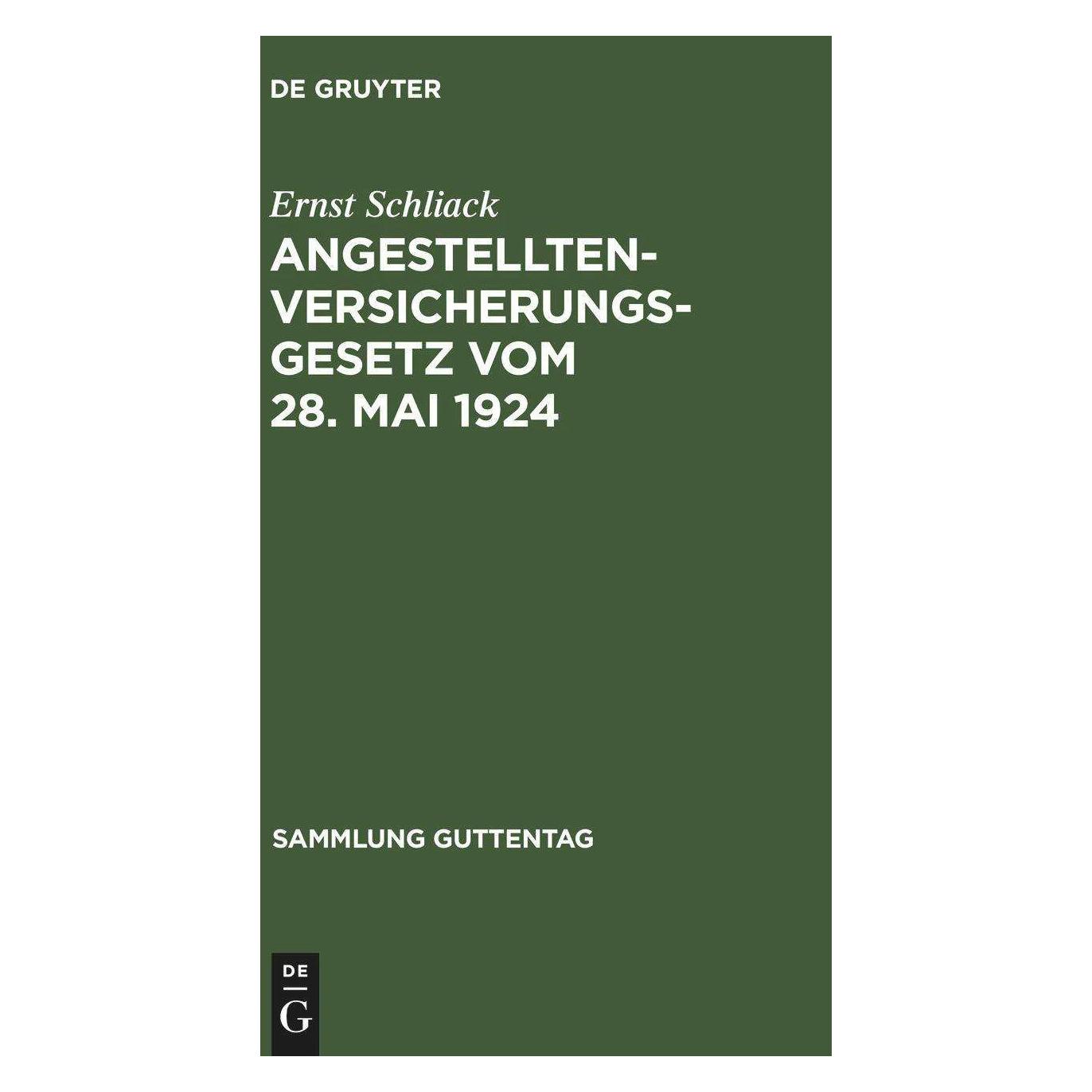 De Gruyter Ernst Schliack (Deutsch, Hardcover, Ernst Schliack) (39500015)