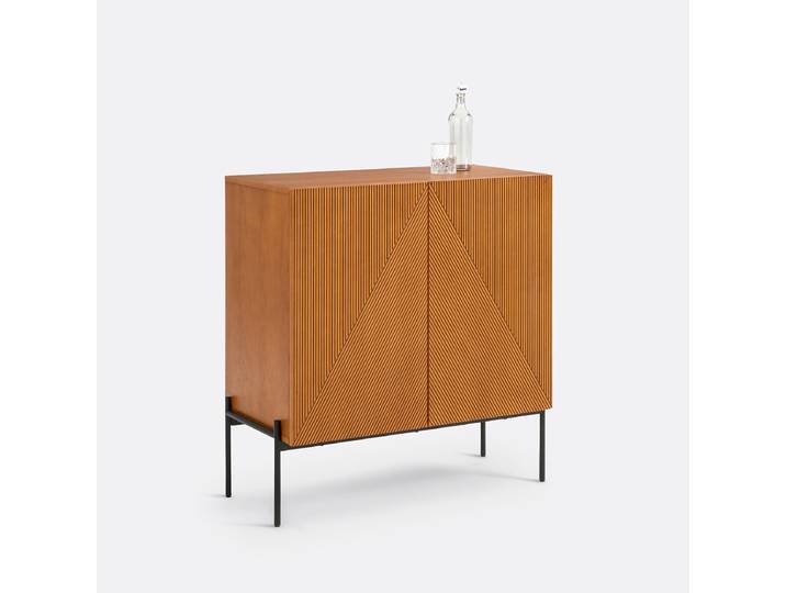 LA REDOUTE Meuble bar rangement vintage, Lodge Marron Coloris Noyer