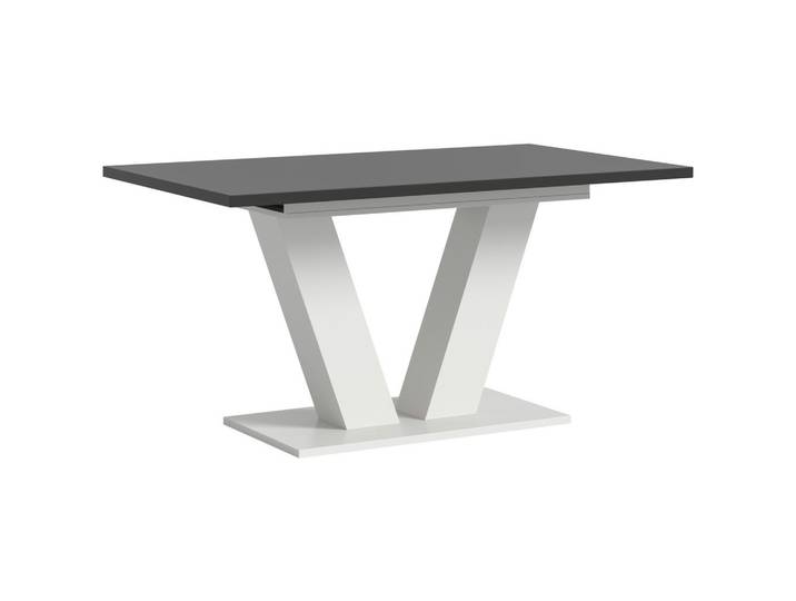 Mid.you Esstisch, Grau, rechteckig, Bodenplatte, 90x76x150-190 cm, FSC Mix, ausziehbar, Esszimmer, Tische, Esstische, Esstische ausziehbar