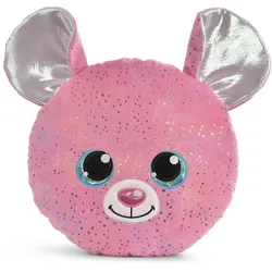 NICI Kissen GLUBSCHIS Maus Miss Mausie 32x32cm - pink|silber