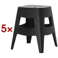 meet 5er-Set Hocker »Bellini« 46 cm schwarz