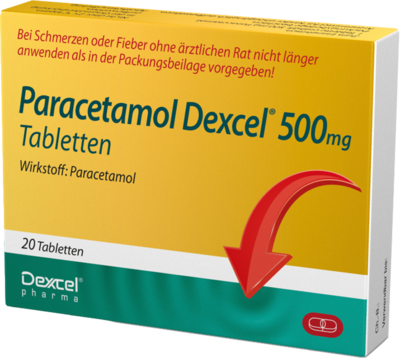 Dexcel Pharma GmbH PARACETAMOL Dexcel 500 mg Tabletten 20 St 18311203