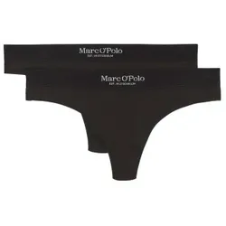 Marc O Polo Casual Thong 2P Schwarz Baumwolle Medium Damen