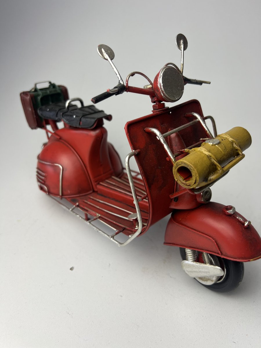 Vespa strandmat met rol voorop