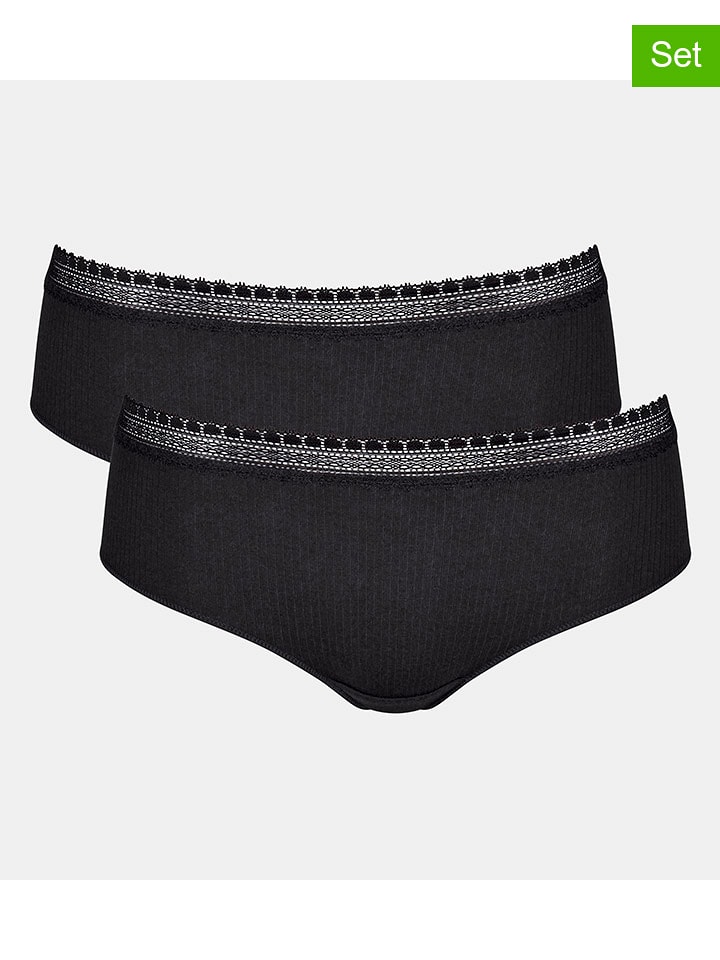 Sloggi 2er-Set: Slips in Schwarz - XL