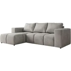 ECKSOFA MONIVA Hellgrau Velvet - Links