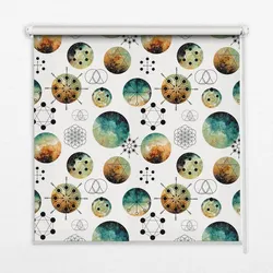 INNENROLLO - Fensterrollo - Rollo - 100x180 cm - Bunte Räder