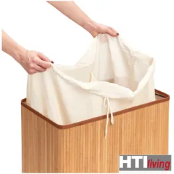 HTI-Living, Wäschekorb, Wäschesammler 2 Kammern