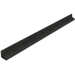 Flexible Rasenkante 24m mit Gummihammer - Schwarz