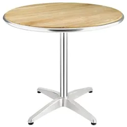 Bolero Runder Tisch Eschenholz, 1 Bein, 80Cm