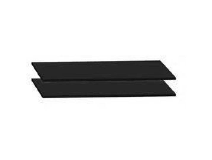 Tablettes pour armoire à rideaux - Marque - Noir - 120 cm - Réglables - Dossiers suspendus