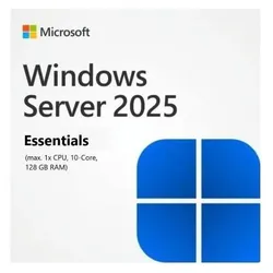 HPE E Microsoft Windows Server, 2025, 10-core, Essentials, Reseller, Option Kit, en/fr/de/es/it/pt/nl für