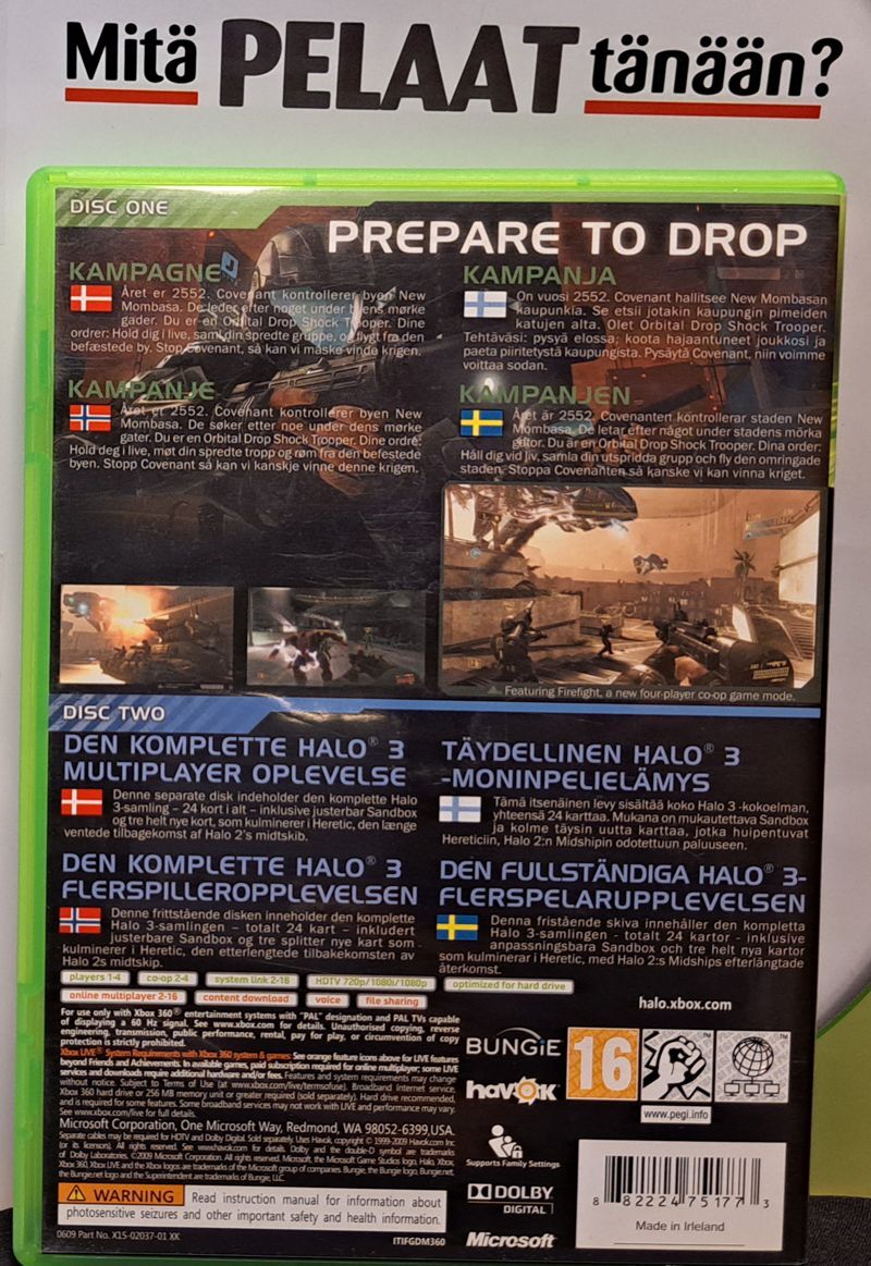 Microsoft Halo 3: ODST Xbox 360 (Käytetty)