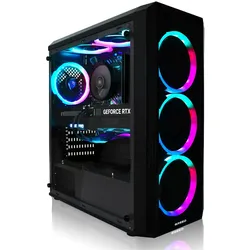 Greed Mk2 Intel Fe (512 GB, 32 GB, Intel Core i5-12400, GeForce RTX 5050), PC, Schwarz