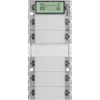 Tastsensor Drei Plus fünffach für KNX mit Inbetriebnahme-Wippe Retail