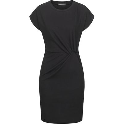 Shirtkleid CLOUD 5IVE "CLOUD 5IVE", Damen, Gr. M, US-Größen, Kurzarm, schwarz, 95% Polyester, 5% Elasthan, unifarben, normal, Rundhals, Kleider Shirtkleid