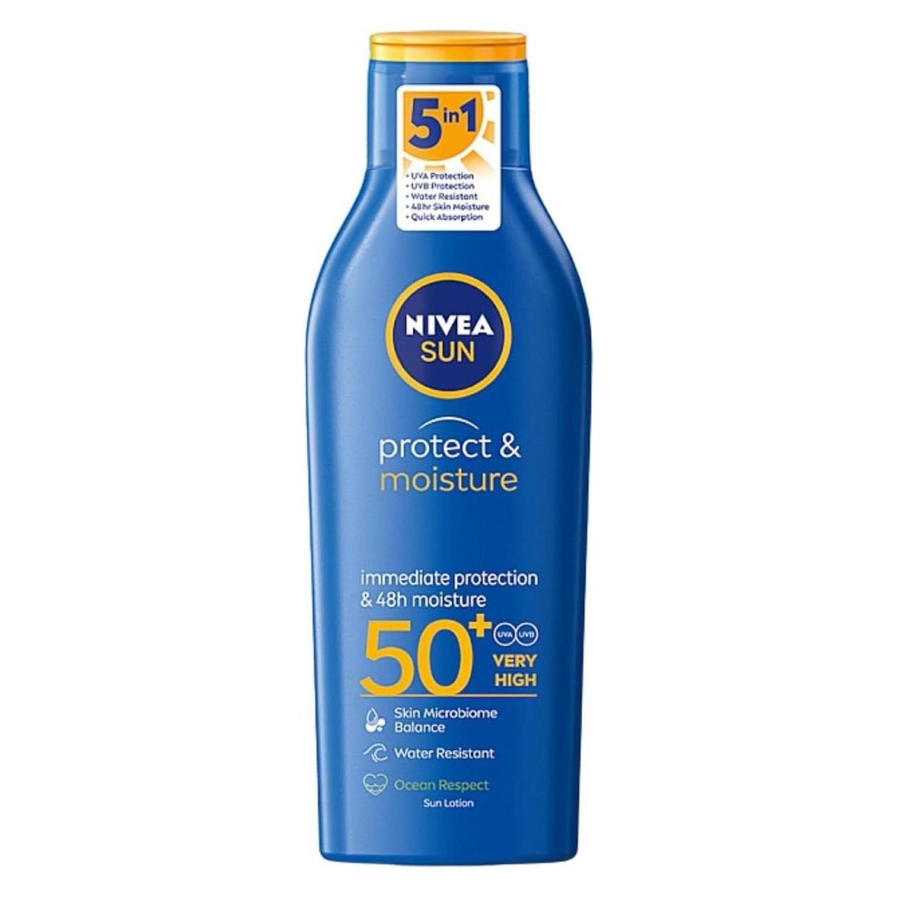 NIVEA Protect und Moisture (SPF 50, 200 ml) (5900017067872)