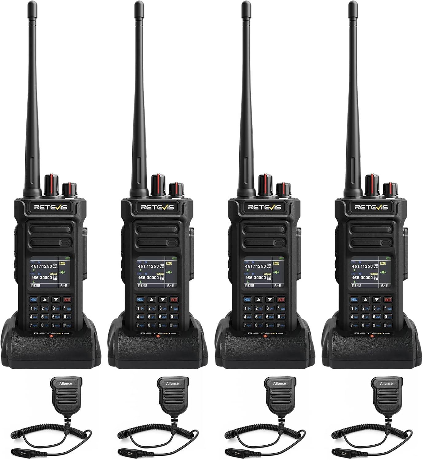 Retevis RT29S Funkgeräte Dualband IP67, Walkie Talkie mit Große Reichweite, 2800 mAh,Intelligente Rauschunterdrückung,LCD-Bildschirm,für Rettungsteam