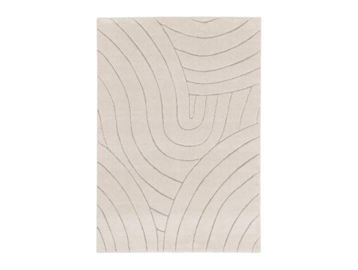 Tapis ultra doux et design beige 200 x 290 cm