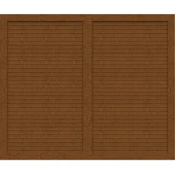 GroJa Select Typ U mit Lamellen 1,50 Meter hoch -  -golden oak-180 cm