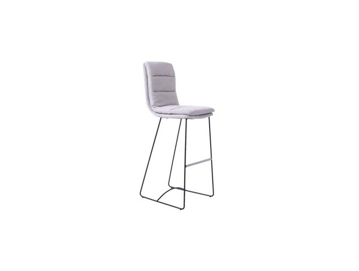 Kawola Barhocker Vince Hellgrau Webstoff, 46x121x58 cm, Esszimmer, Barmöbel, Barhocker