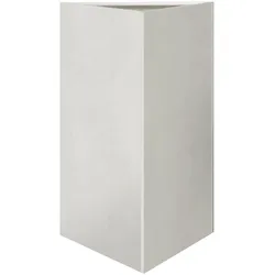 Helloshop26 - Dreieckiges Hochbeet für Pflanzen Blumen und Terrasse/Garten 50 x 43 x 75 cm Edelstahl silber 02_0038819
