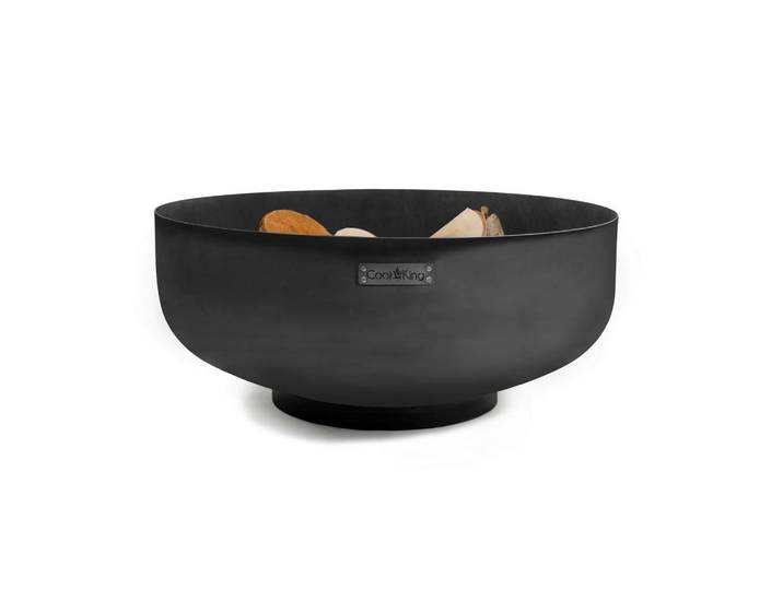 Feuerschale, Schwarz, Metall, rund, 35 cm, Freizeit & Co, Herbstartikel & Winterartikel