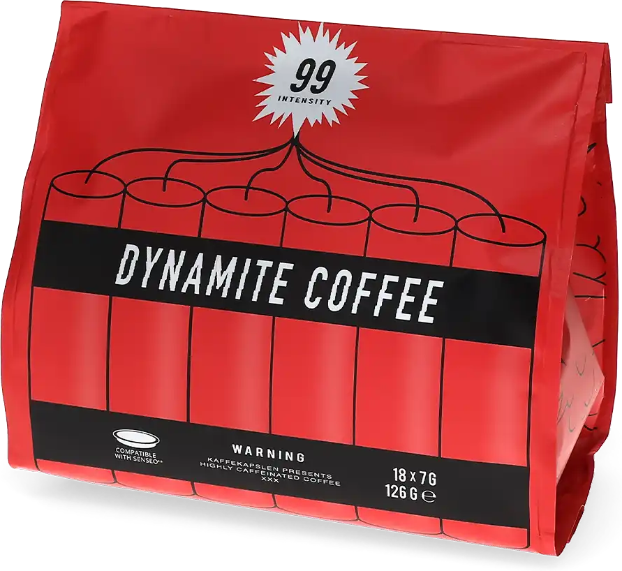 Kaffekapslen   Dynamite Coffee - 18 pads voor Senseo