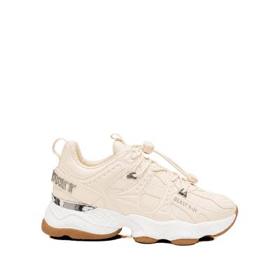 Sneaker PLEIN SPORT "Running-Sneaker", Herren, Gr. 43, Normalschaft, beige (06, beige), Schuhe Sneaker