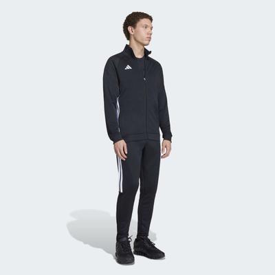 Trainingsanzug ADIDAS PERFORMANCE "TIRO ES TS", Herren, Gr. XL, schwarz, schwarz, weiß, Obermaterial: 100% Polyester, Sportanzüge Trainingsanzug, zweiteiliger Trainingsanzug, sportlicher Stil