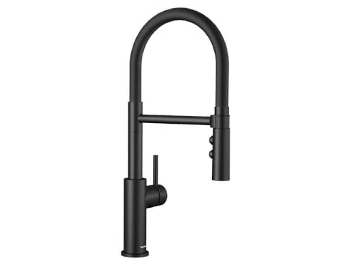 BLANCO 525793 CATRIS-S Flexo\, robinet de cuisine en noir mat\, mitigeur de cuisine\, haute pression