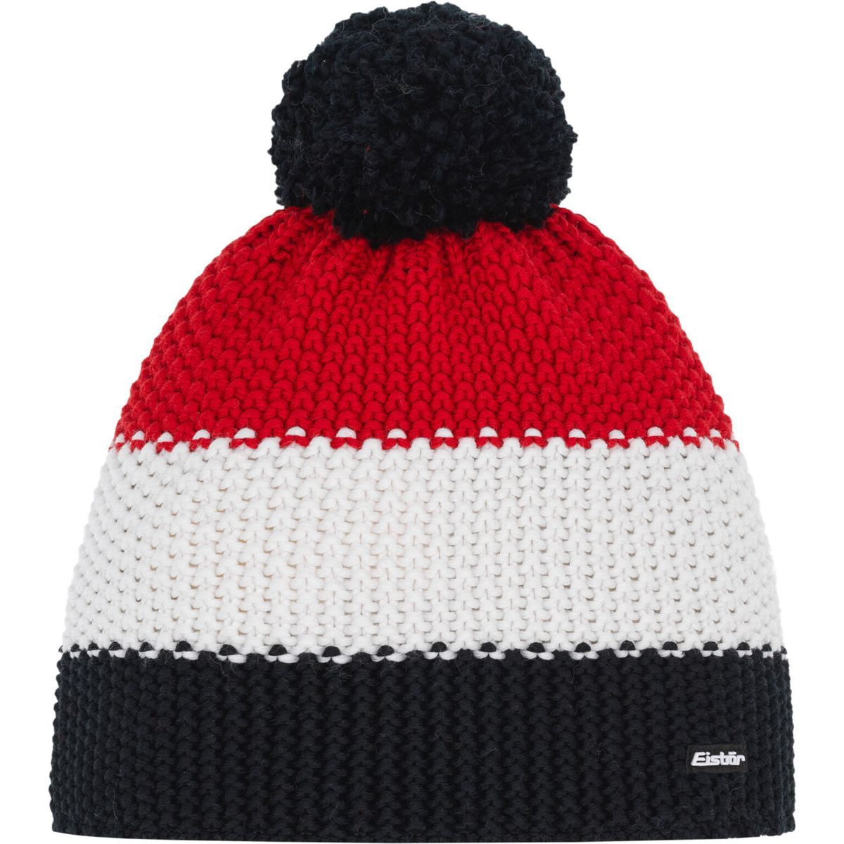 Eisbär Star Pompon Mütze schwarz-white-ketchup (330) 403125-330