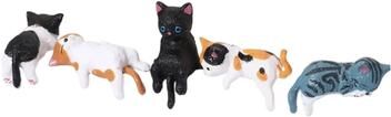 Inspired Living Charming Mini Cat Figurine Decor Cute Desk Decoration For Cat Lovers b