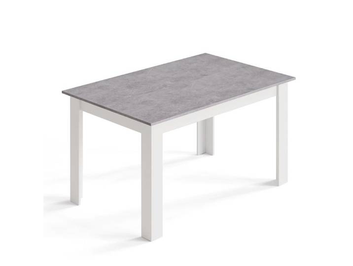 Mondeer Table à Manger Rectangle pour 6 personnes Moderne Pour Salle à Manger/Salon 138L x 90l x 75H cm Gris