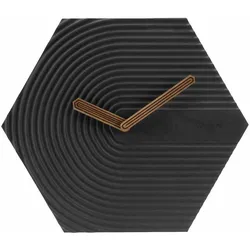 WANDUHR Design Schwarz 42/36 cm