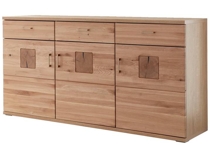 Sideboard KANSAS, eiche, Teilmassiv