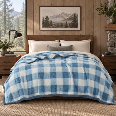 Woolrich Burlington Berber Cozy Soft Blanket with Velvet binding