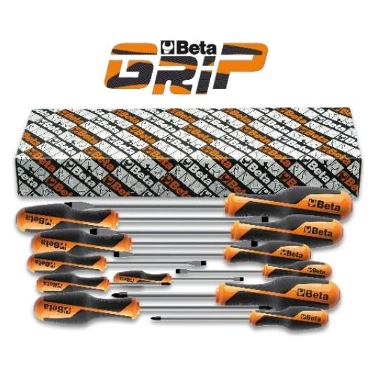 Beta Tools Beta 012630112 12630112 1263/S12 12-teiliger Schraubendreher-Satz (Art. 1260, 1262) (Schlitz) (012630112)