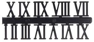 Daily Discovery DIY Wall Clock Sticker Kit With Silent Quartz Movement Modern Wall Clock Arabic And Roman Numerals black Roman Numerals