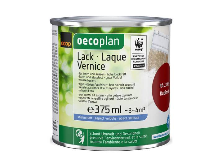 Oecoplan Lack seidenmatt Rubinrot 375ml