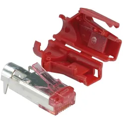 EFB Elektronik Hersteller: HIROSE RJ45-Hirose Stecker STP, TM21 rot, 50 Stück, 3 Elemente, Cat. 6 Channel Class... (Netzwerk Zubehör), Zubehör Netzwerk