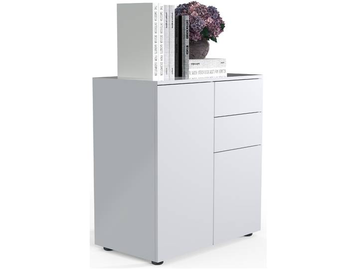 Kommode VCM Holz Kommode Sideboard Anrichte Dalosa 4 Schublade , weiß, B:70cm T:39cm, Sideboards, Kommode
