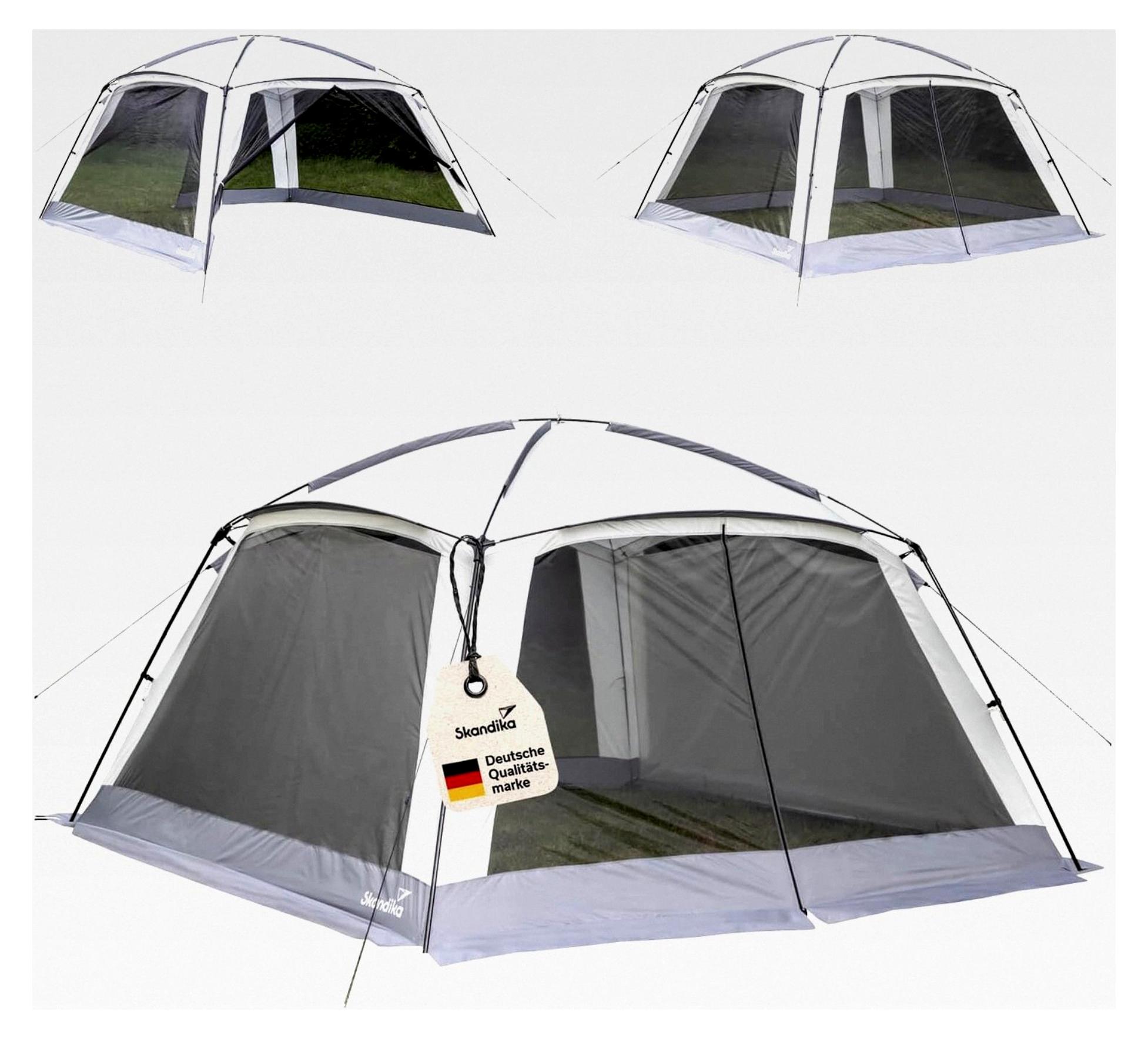 Pavillon Fortun 350 | Outdoor-Schutz mit Moskitonetz, 3000 mm Wassersäule, 210 cm Stehhöhe, einfacher Aufbau, Fiberglas- und Stahlgestänge | Zelt für Camping, Garten, Festival