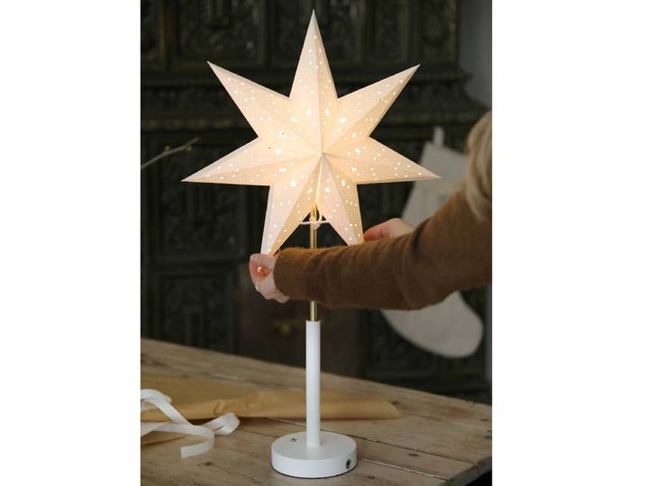 Objet déco Noella 35 x 62 x 15cm Blanc/Blanc/Laiton