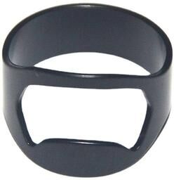 Inspire Daily Merch Stainless Steel Wearable Ring Bottle Opener Durable Finger Fit Beer & Soda Tool black