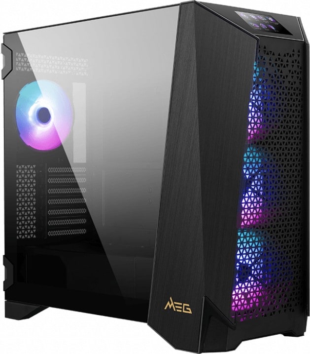 MSI MEG Prospect 700R Gaming PC Gehäuse Midi-Tower Schwarz Seitenfenster