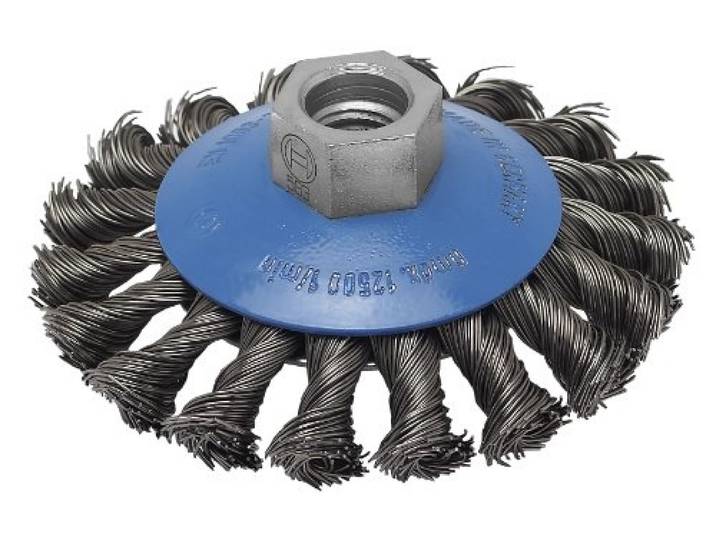 Bosch Accessories 2609256511 Brosse conique M14 Fils torsadés 100 mm