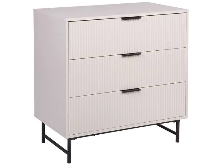 Kommode ONARIA 3 Schubladen 40x80x80cm grau